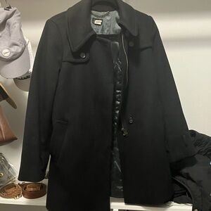 J. Crew Black Wool Blend Coat 6